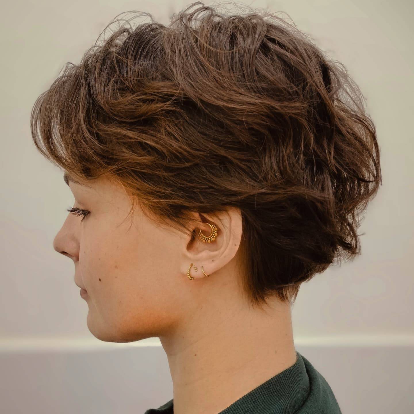 Textured Short Pixie with Soft Waves