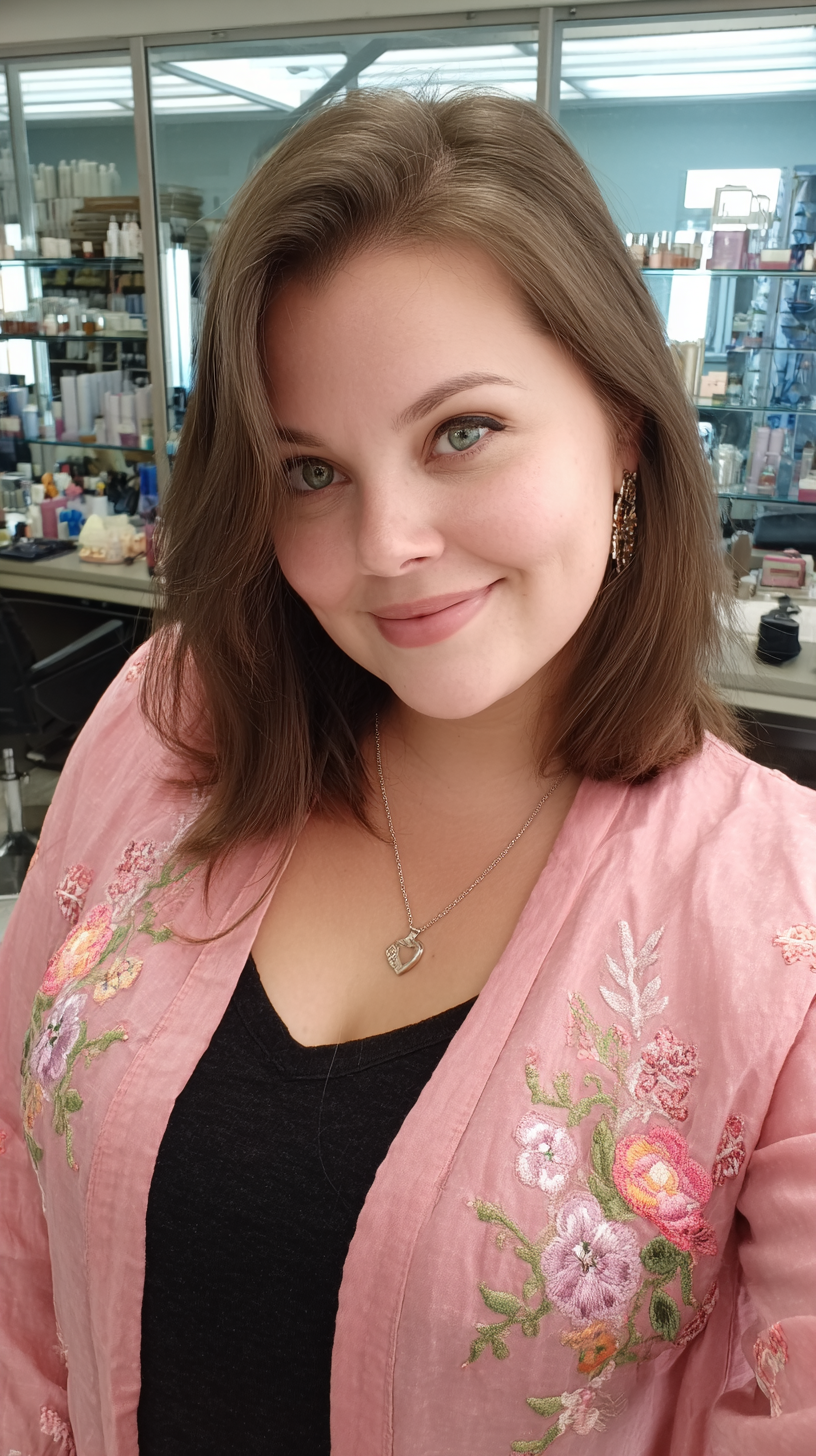 Soft Ashy Brown Lob with Subtle Dimension