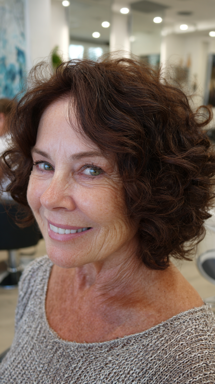 Chic Curly Crop with Natural Volume