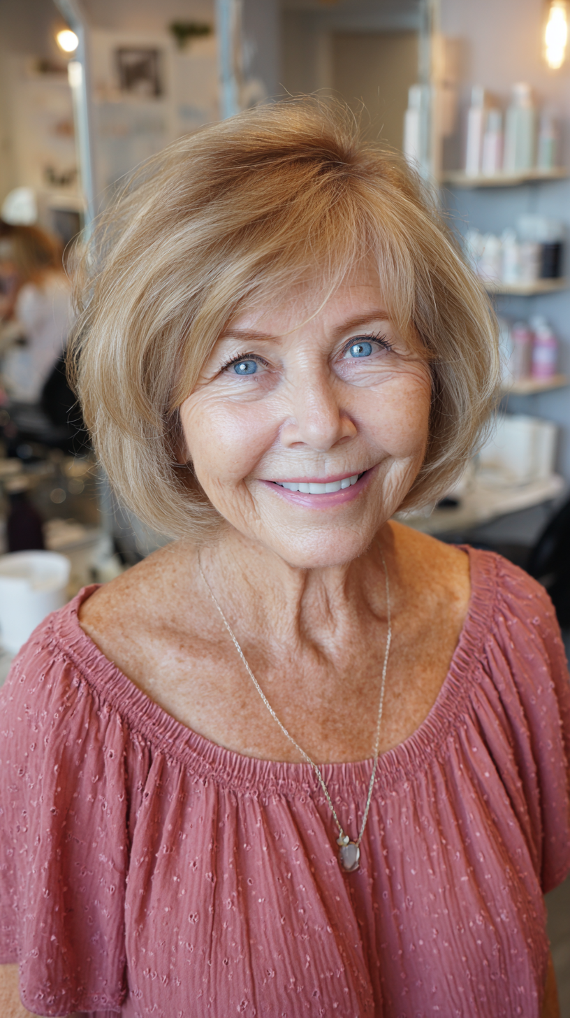 Chic Layered Bob with Soft Waves