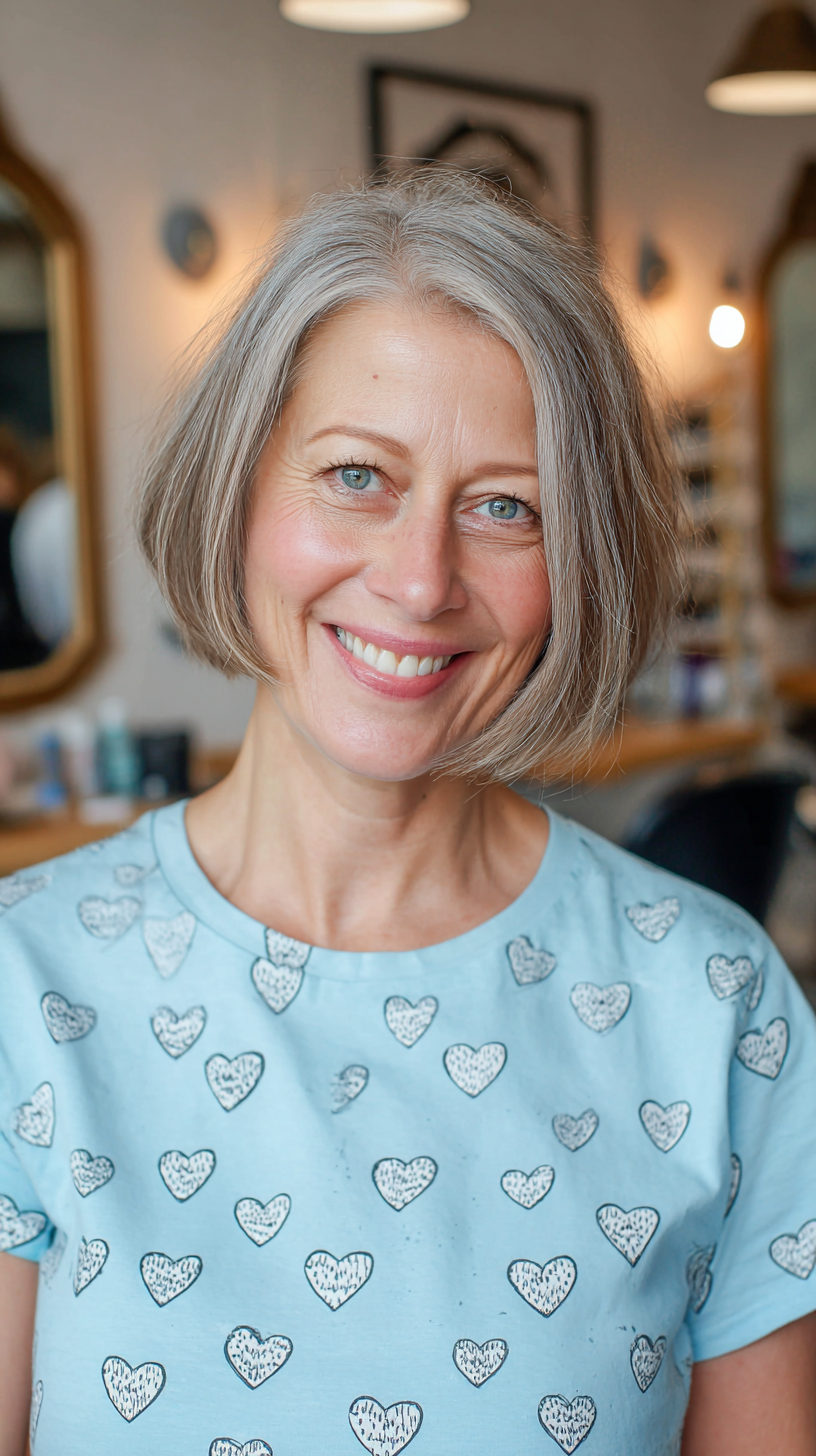 Chic Textured Bob with Subtle Layers