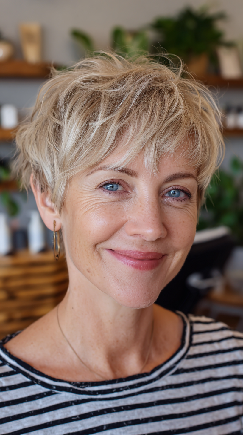 Chic Textured Short Cut with Soft Layers