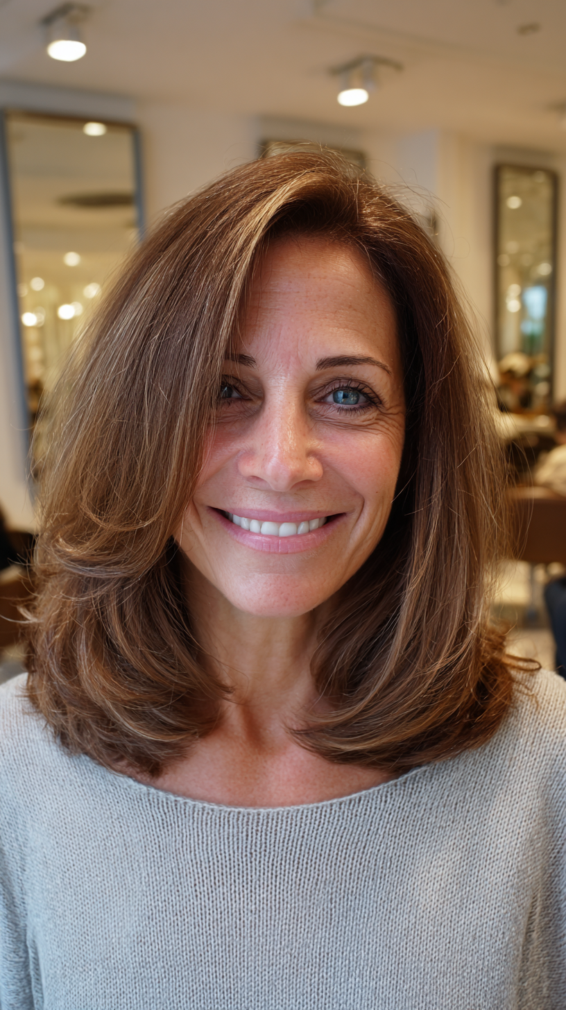 Elegant Soft Layered Cut with Subtle Face-Framing Volume