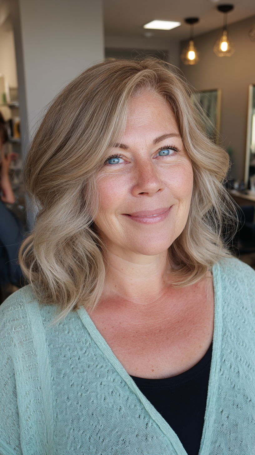 Soft Beachy Waves with Natural Highlights