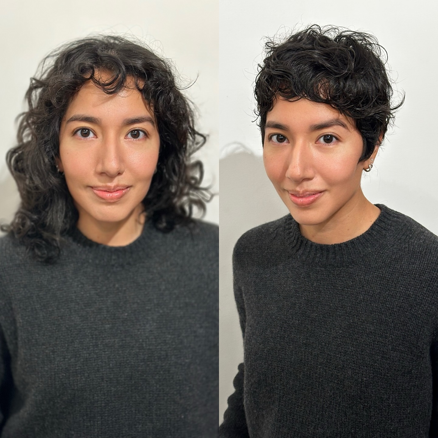 Chic Curly Pixie Cut with Soft Texture