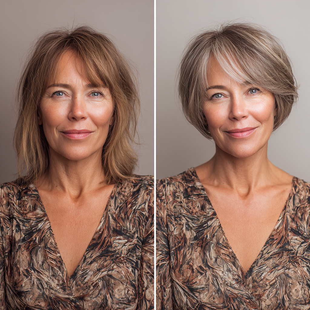 Chic Modern Shaggy Bob with Soft Highlights