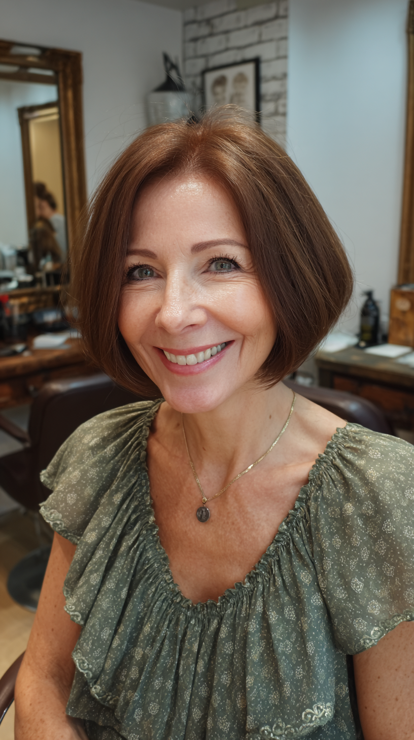 Chic Textured Lob with Soft Waves