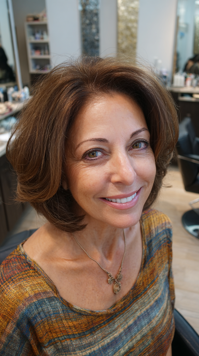 Classic Shoulder-Length Voluminous Cut