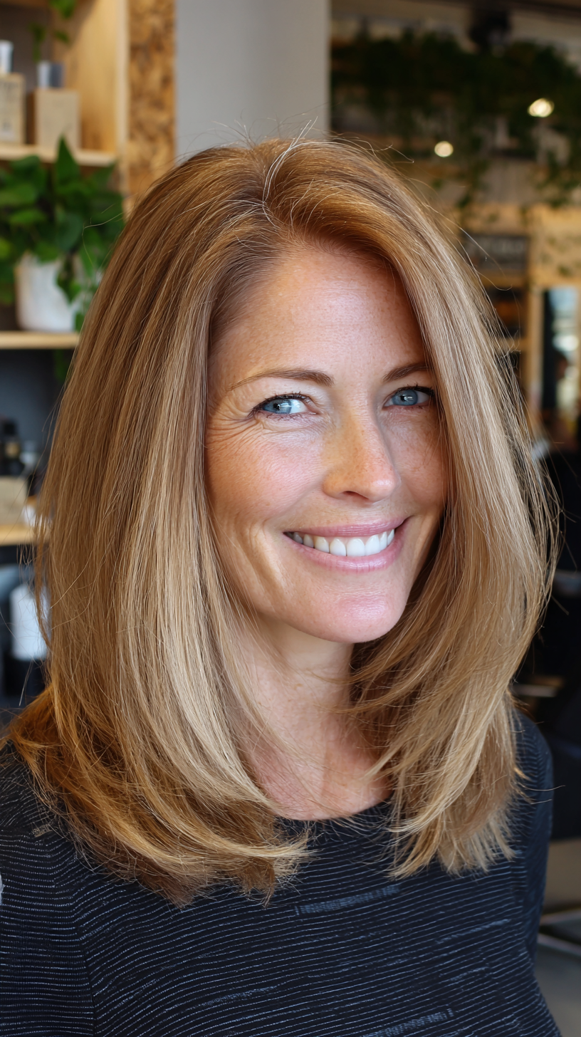 Elegant Mid-Length Blended Cut with Subtle Movement