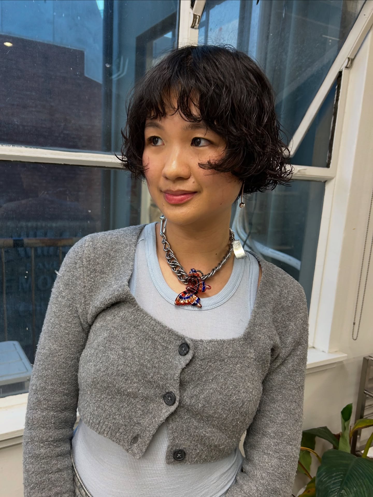 Playful Curly Bob with Soft Waves