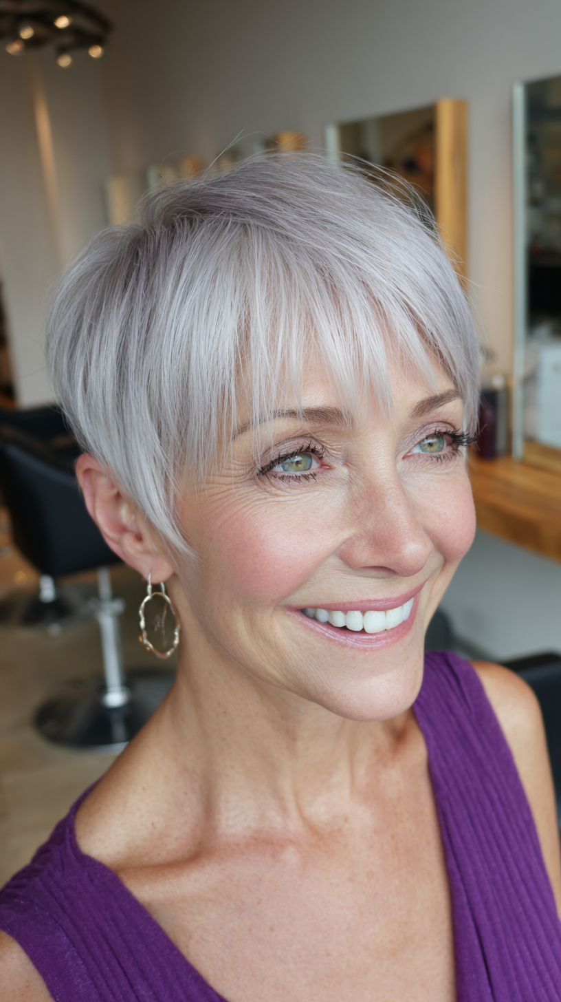 Softly Textured Pixie Cut with Effortless Volume