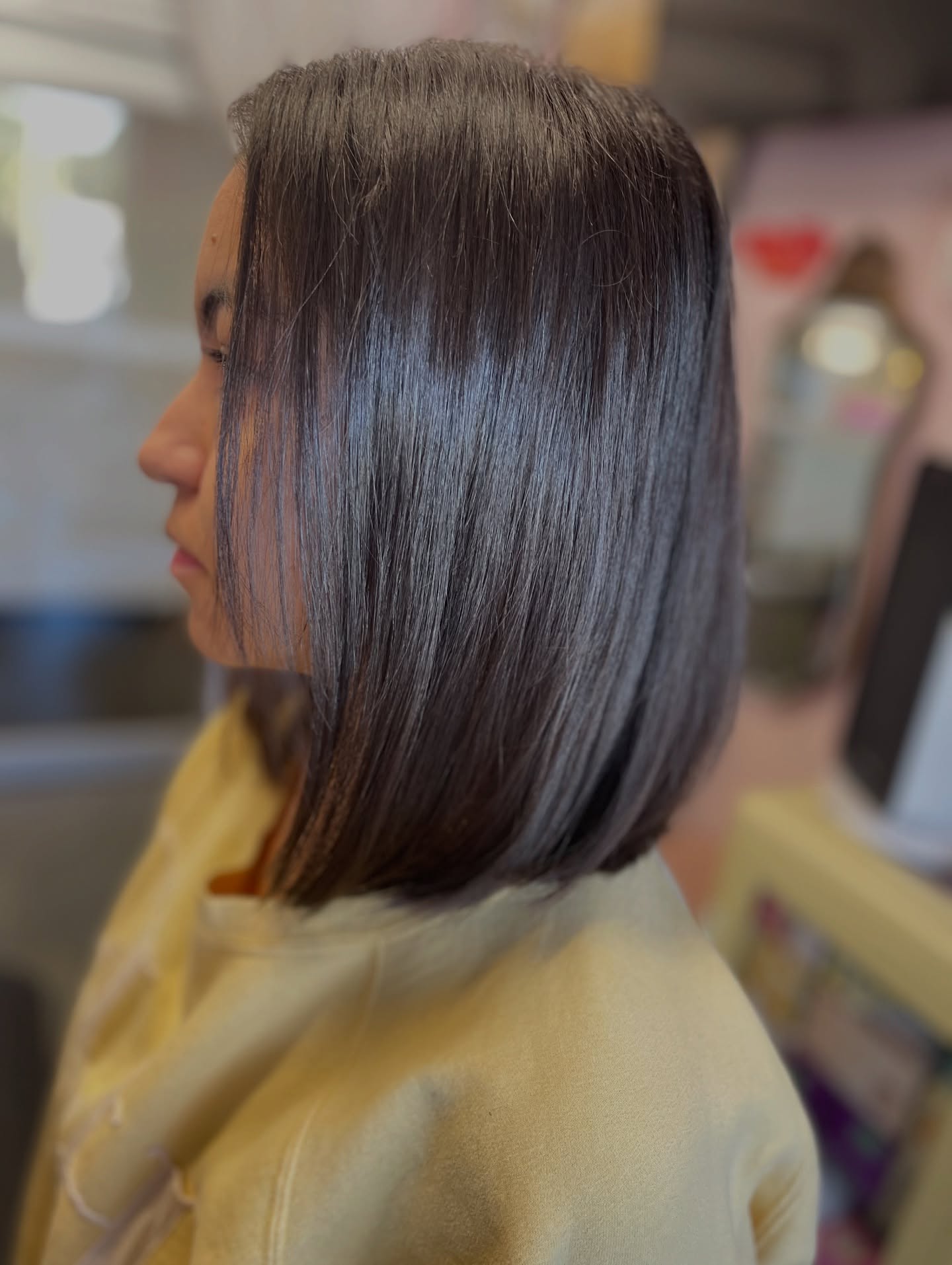 Chic Blunt Bob with Subtle Shine