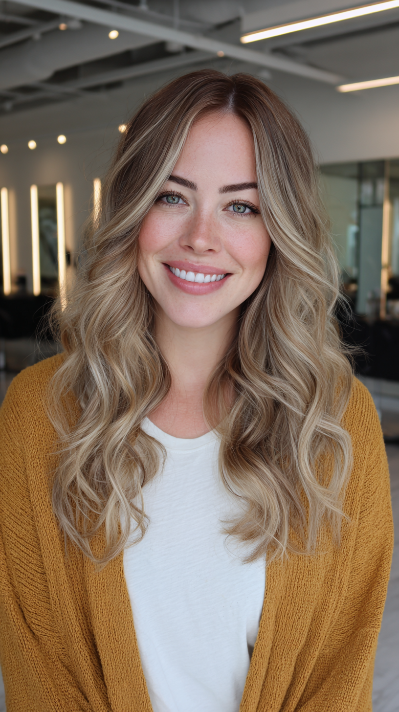 Gorgeous Sun-Kissed Long Layers