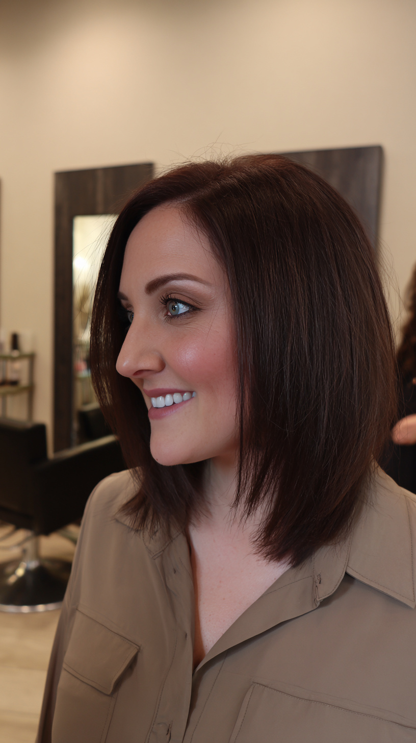 Modern Sleek Bob with Subtle Textured Ends