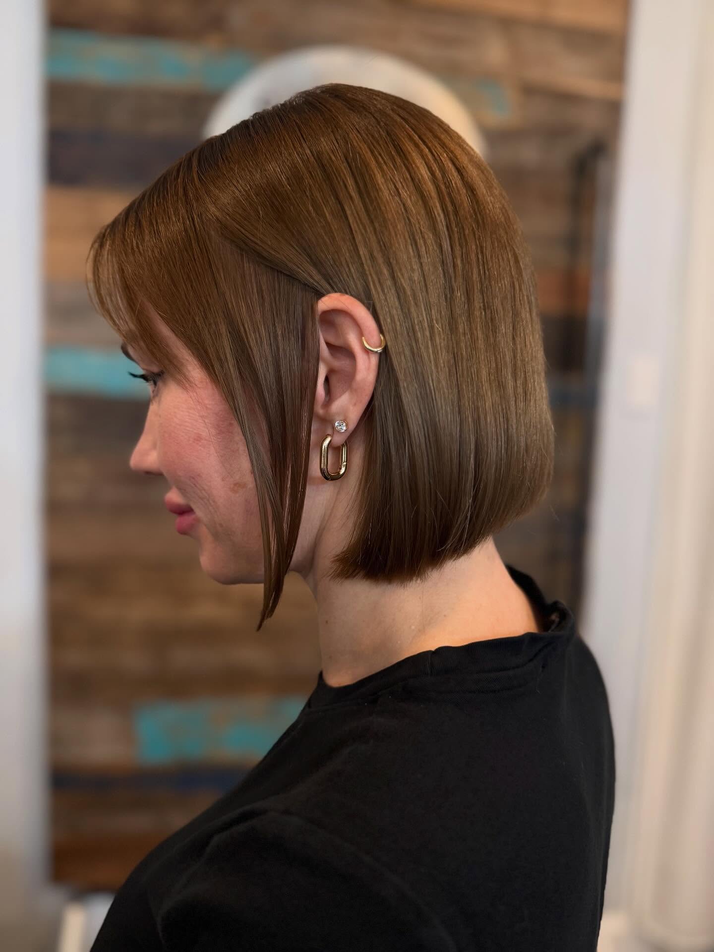 Sleek Modern Bob with Subtle Angle
