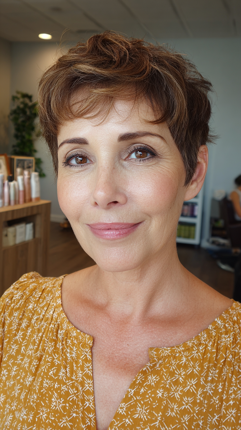 Textured Pixie Cut with Soft Volume