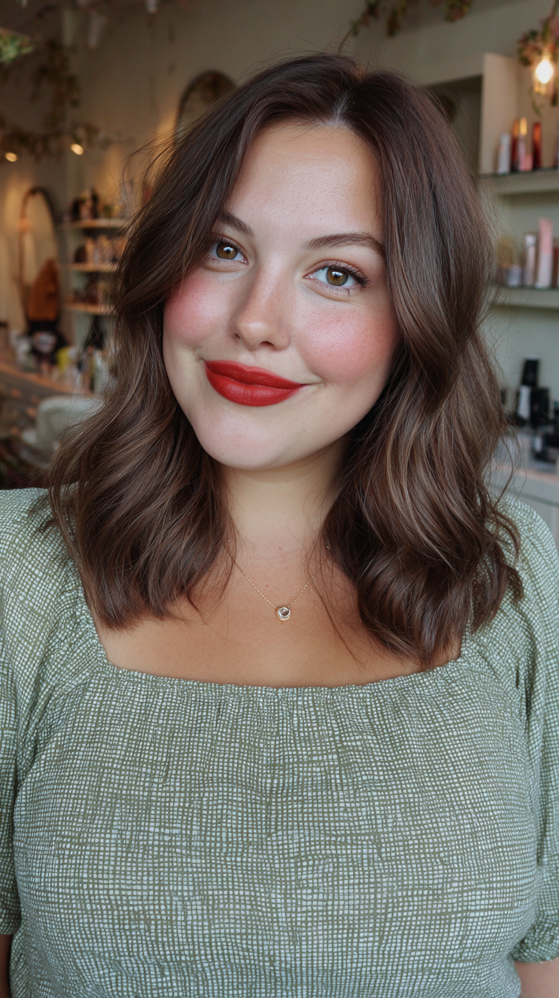 Warm Chestnut Waves with Soft Layers