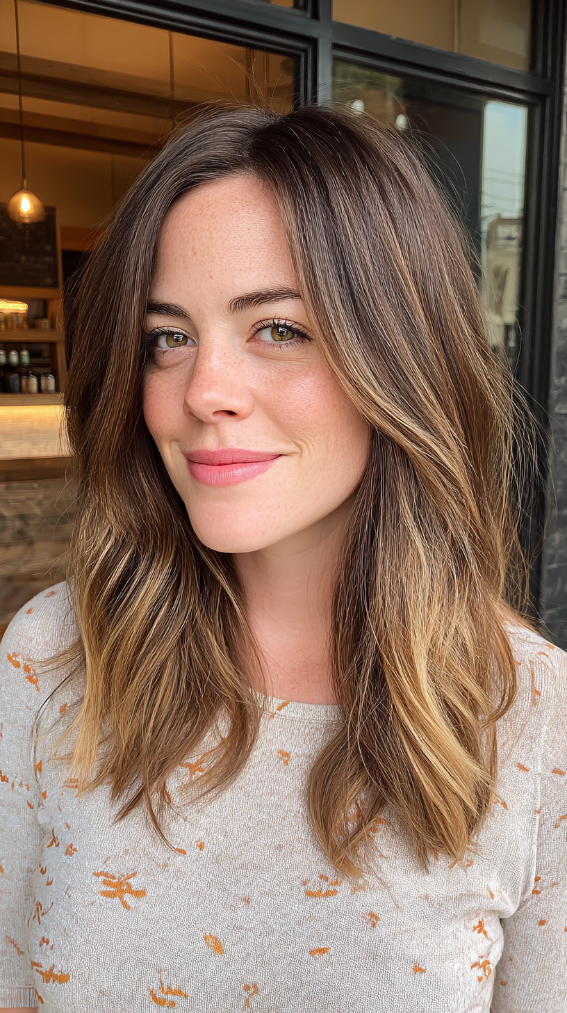 Warm Sun-Kissed Long Layers with Subtle Movement