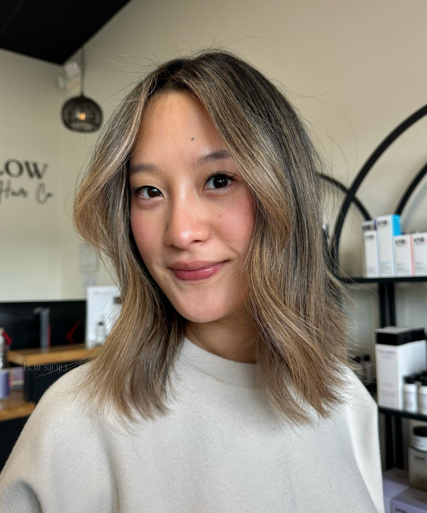 Soft Textured Lob with Subtle Face-Framing Layers