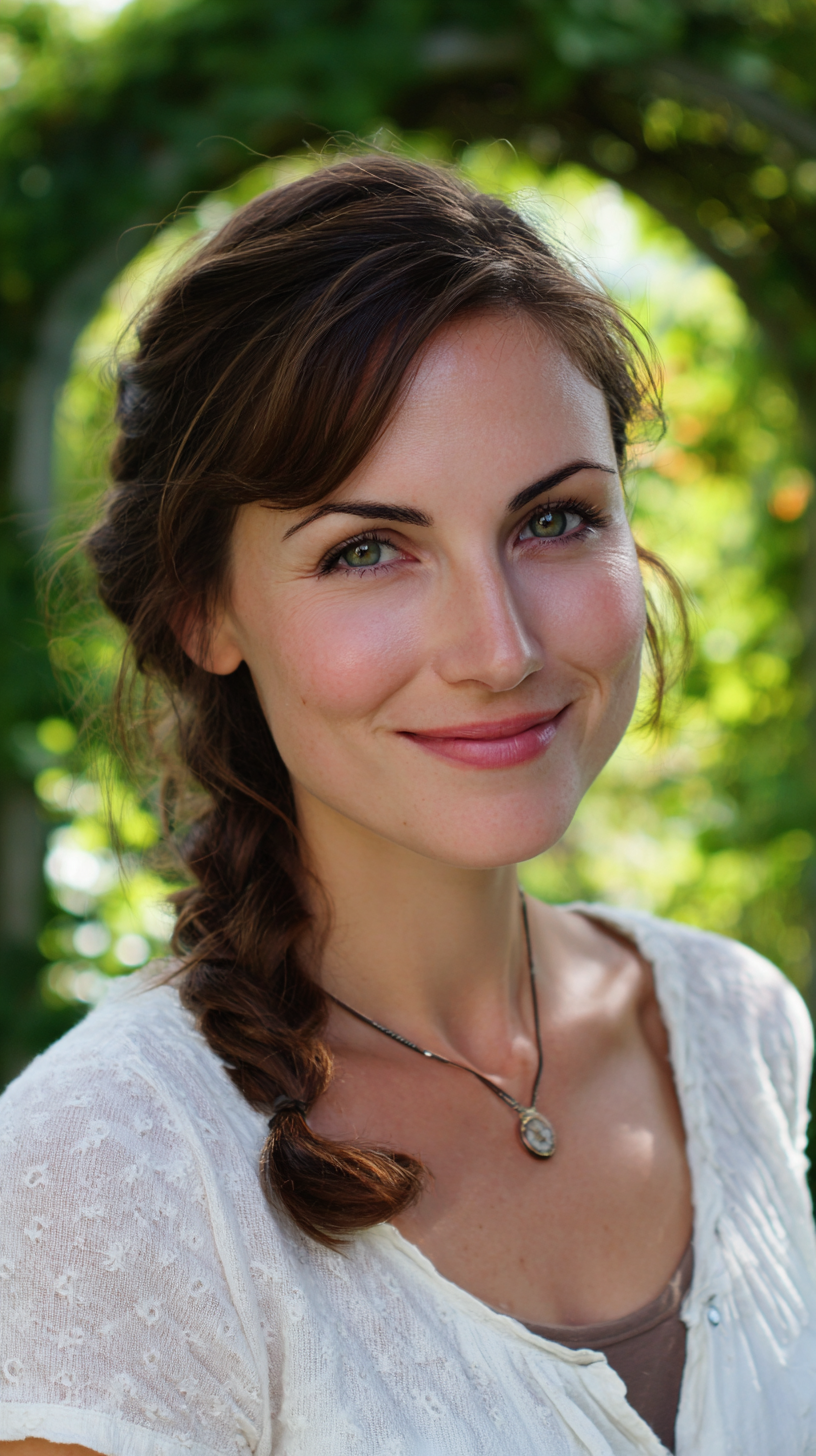 Casual Side Braid with Soft Face-Framing Strands