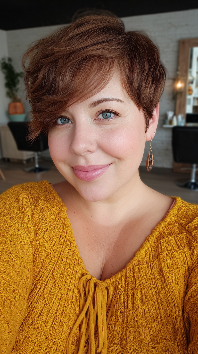 Chic Textured Pixie Cut with Soft Layers