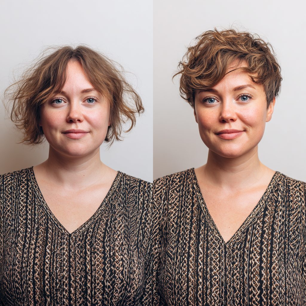 Effortlessly Textured Pixie with Soft Curls