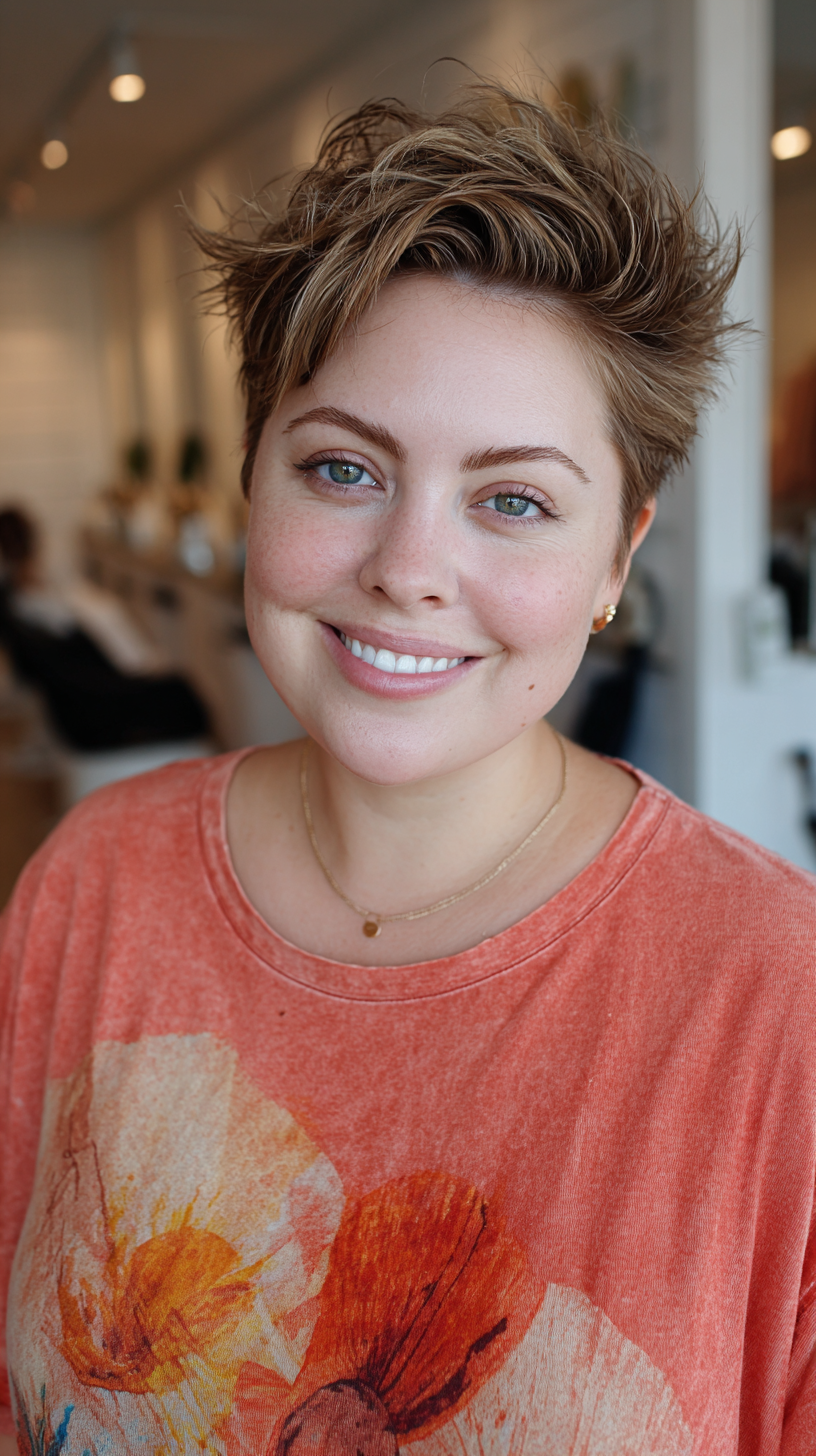 Playful Textured Pixie Cut with Effortless Volume