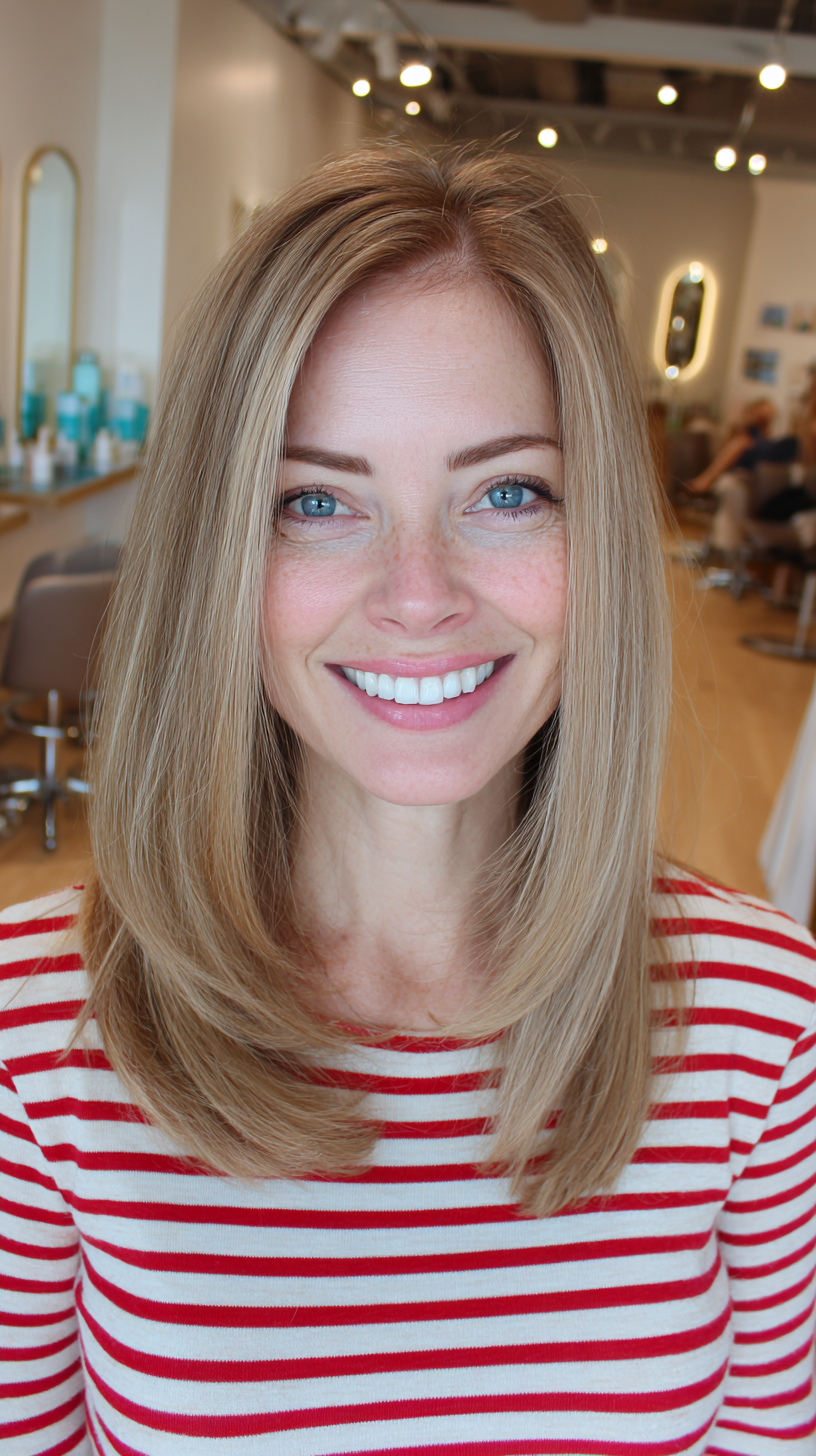 Polished Medium Straight Cut with Dimensional Highlights