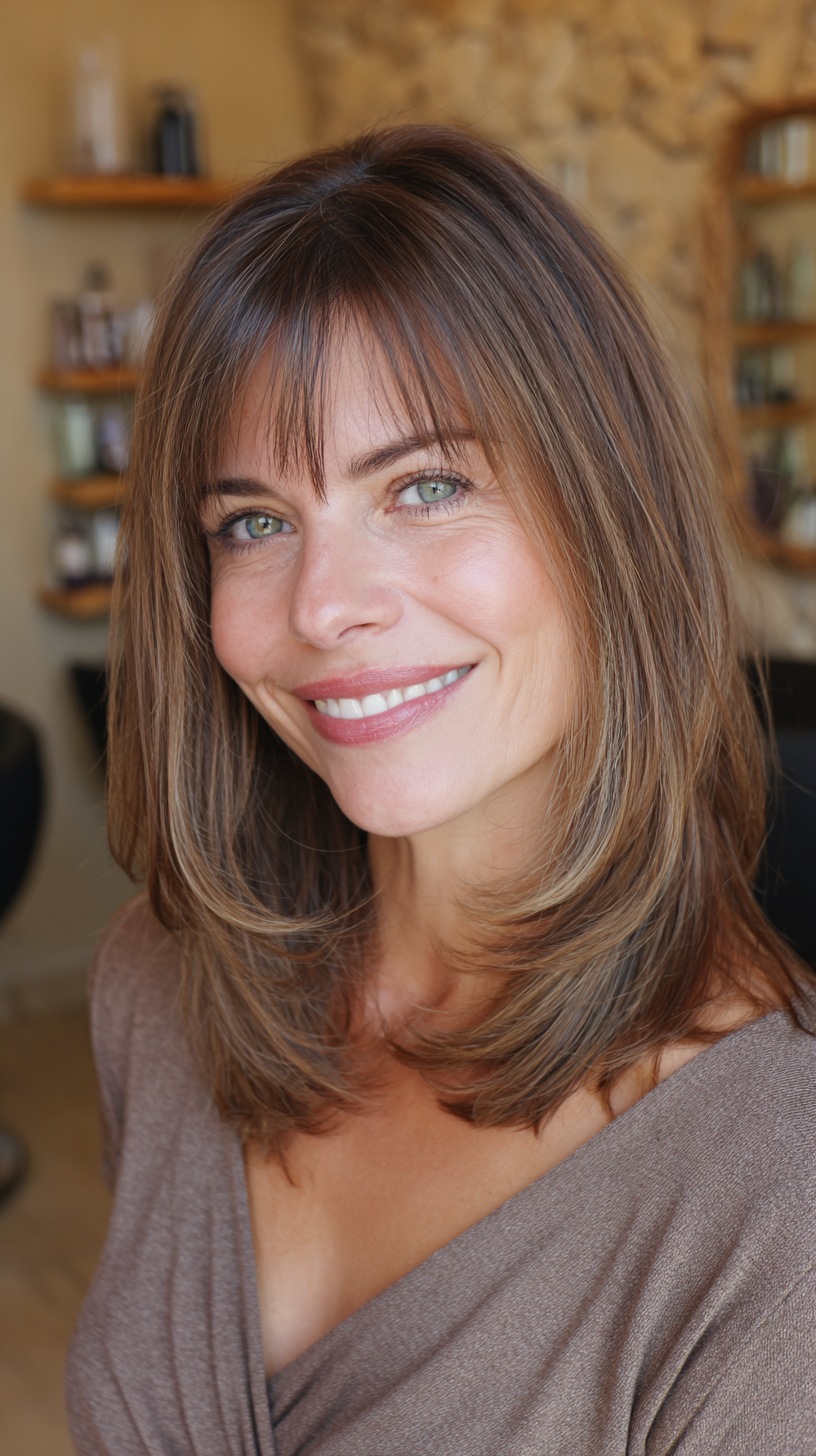 Radiant Medium Cut with Subtle Face-Frame Layers