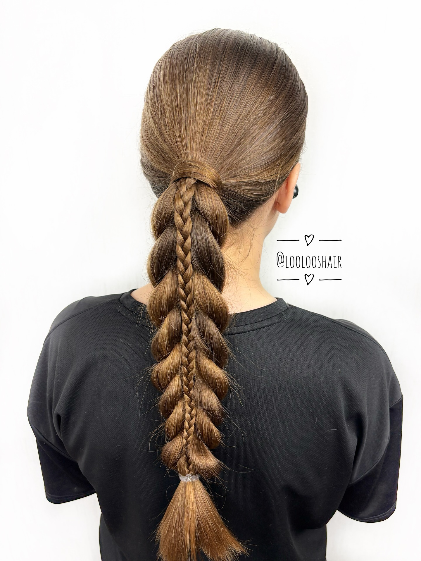 Chic Multi-Braided Ponytail with Textured Elements