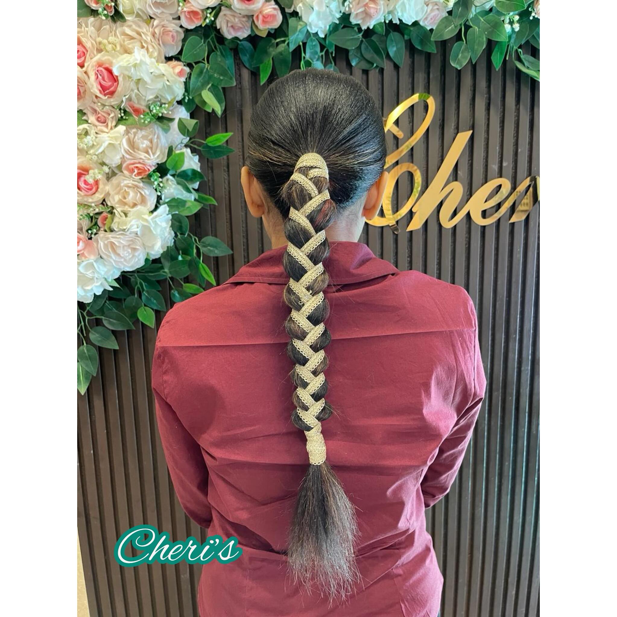 Creative Textured Braid with Ribbon Accents