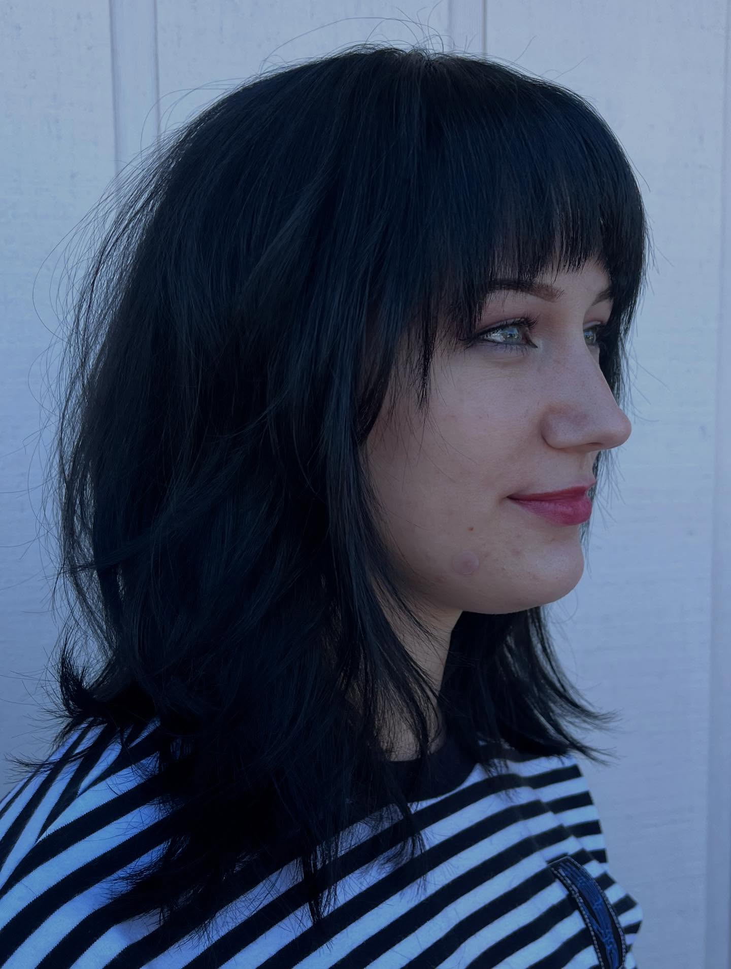 Choppy Layered Cut with Soft Bangs