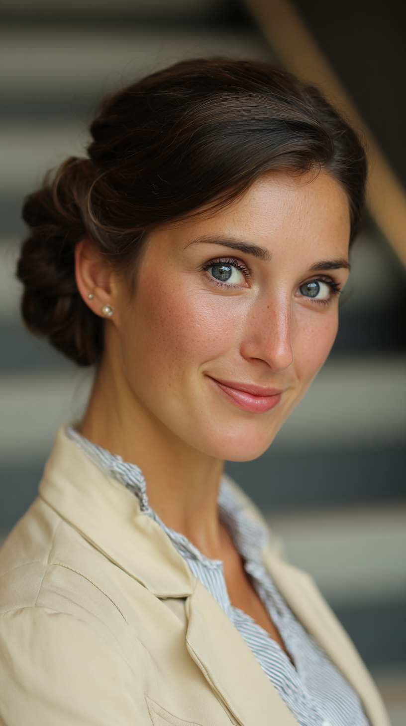 Elegant Twisted Low Bun with Soft Waves