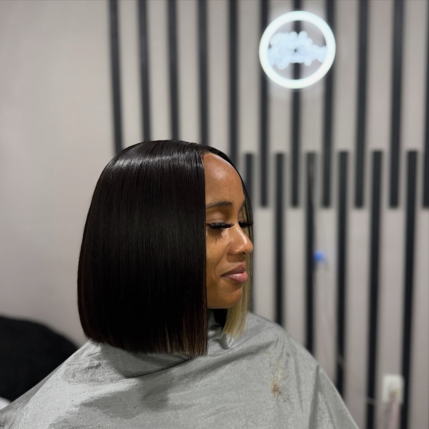 Stylish Blunt Cut Bob with Subtle Ombre