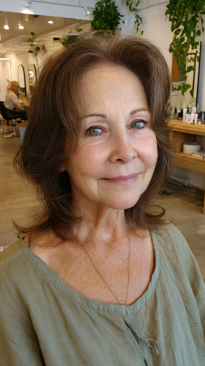 Textured Medium Length Cut with Soft Layers