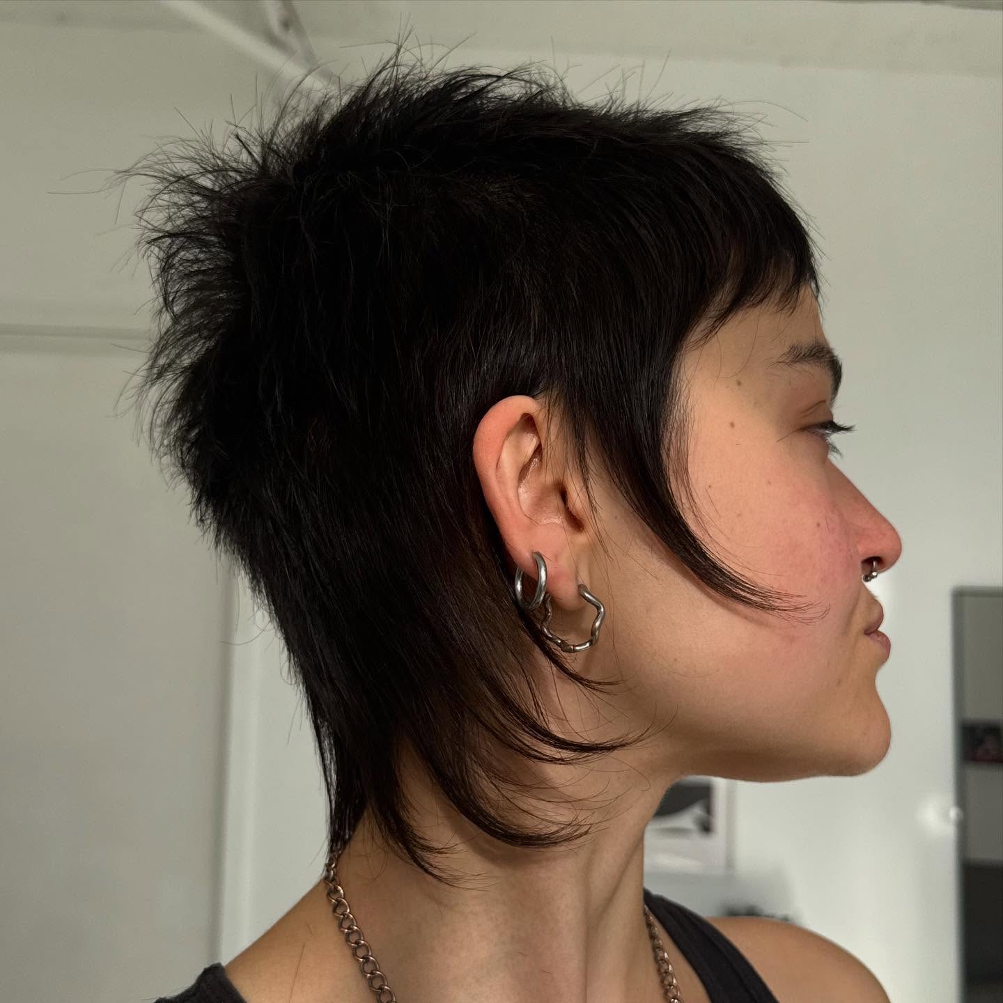Edgy Textured Mullet with Soft Undercut