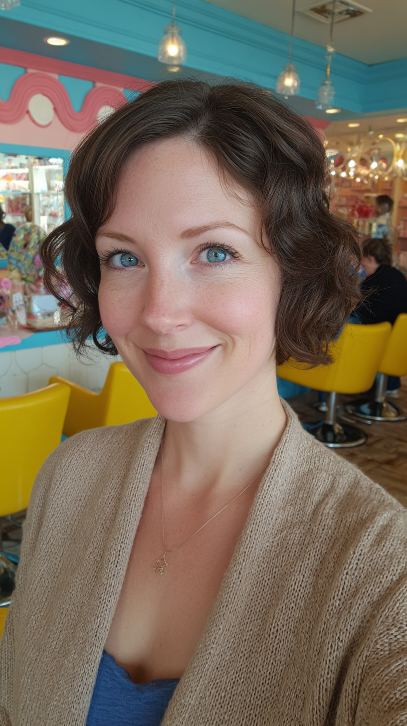 Textured Wavy Bob with Face-Framing Layers