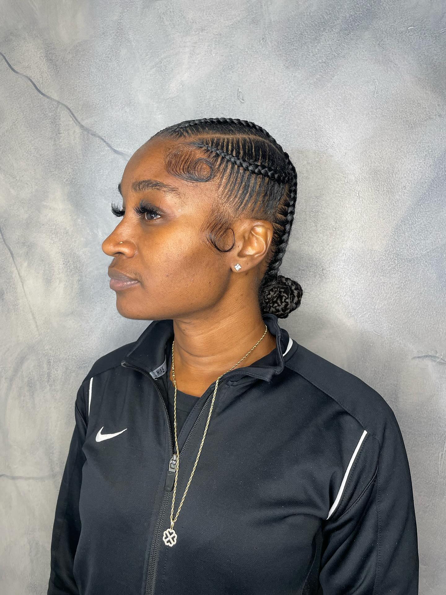 Chic Twisted Braids with Edgy Baby Hairs