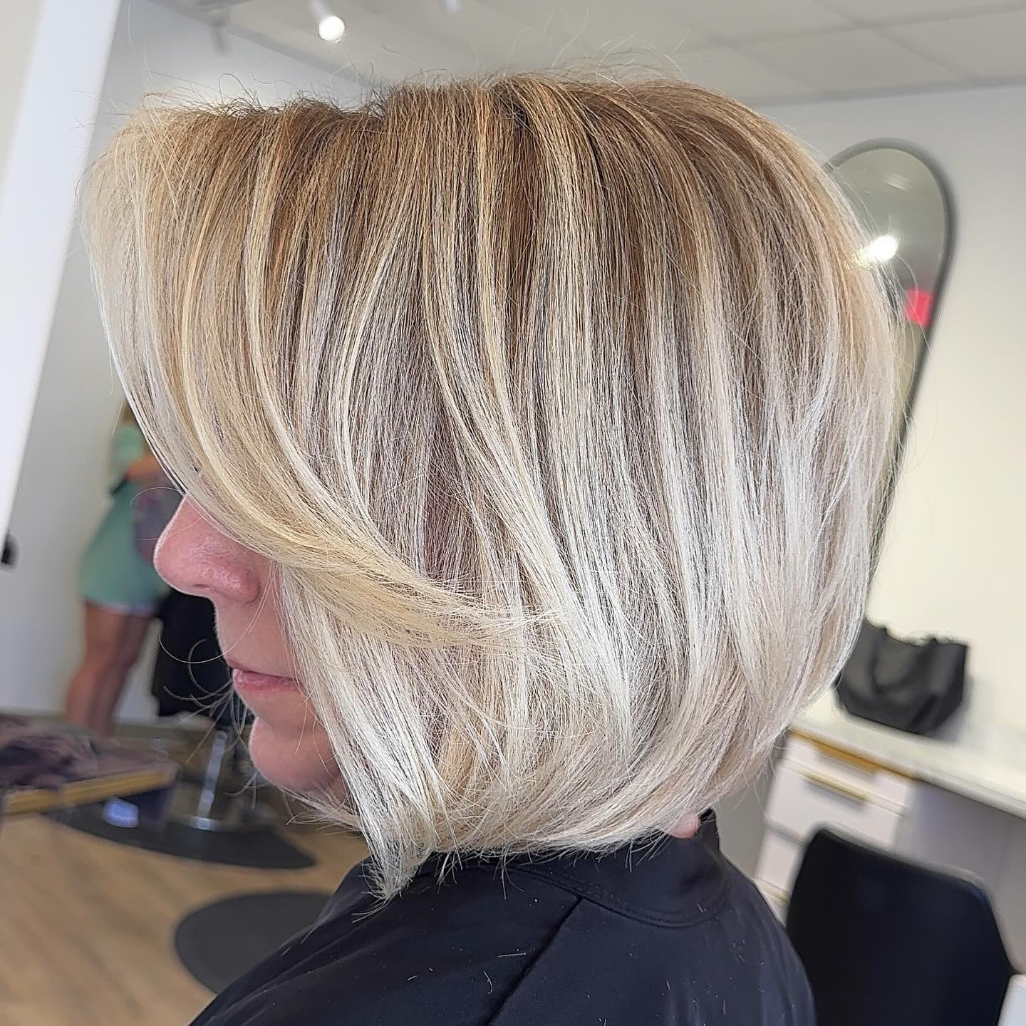 Modern Blunt Bob with Soft Face-Framing Layers