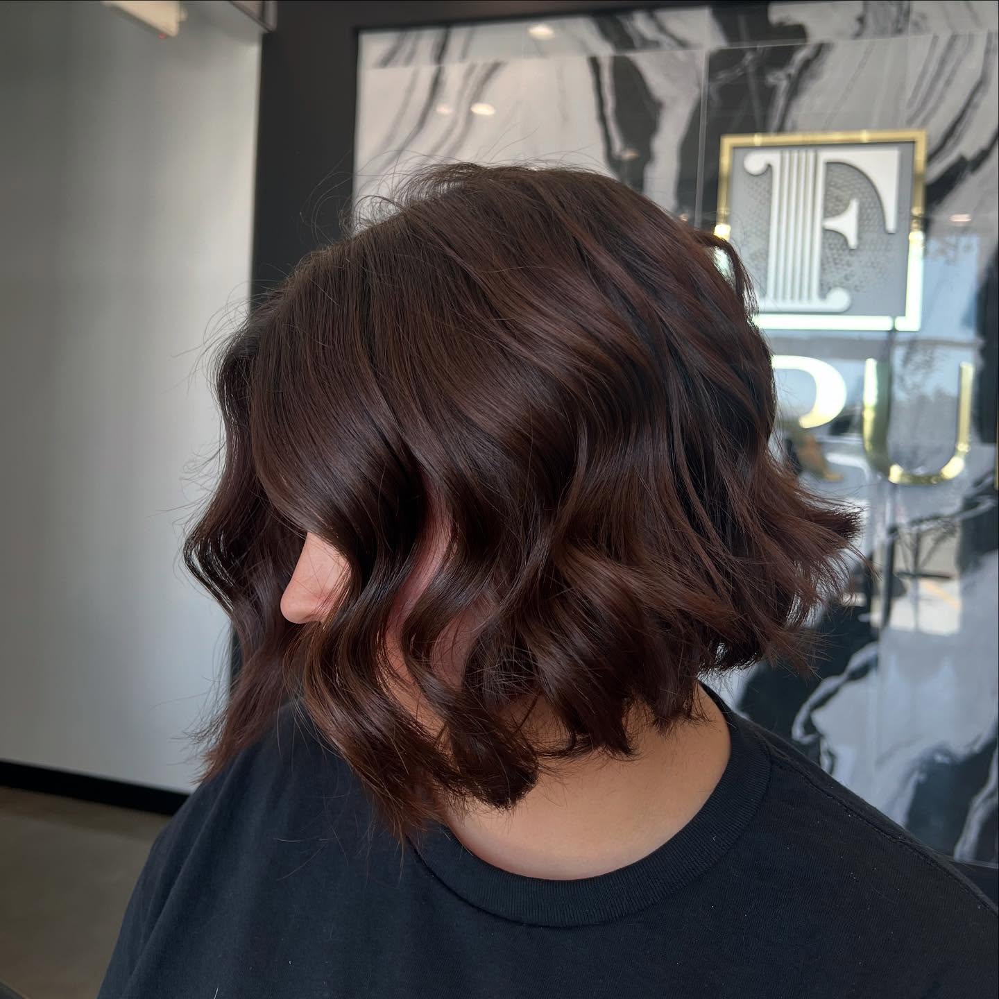 Trendy Textured Bob with Playful Waves