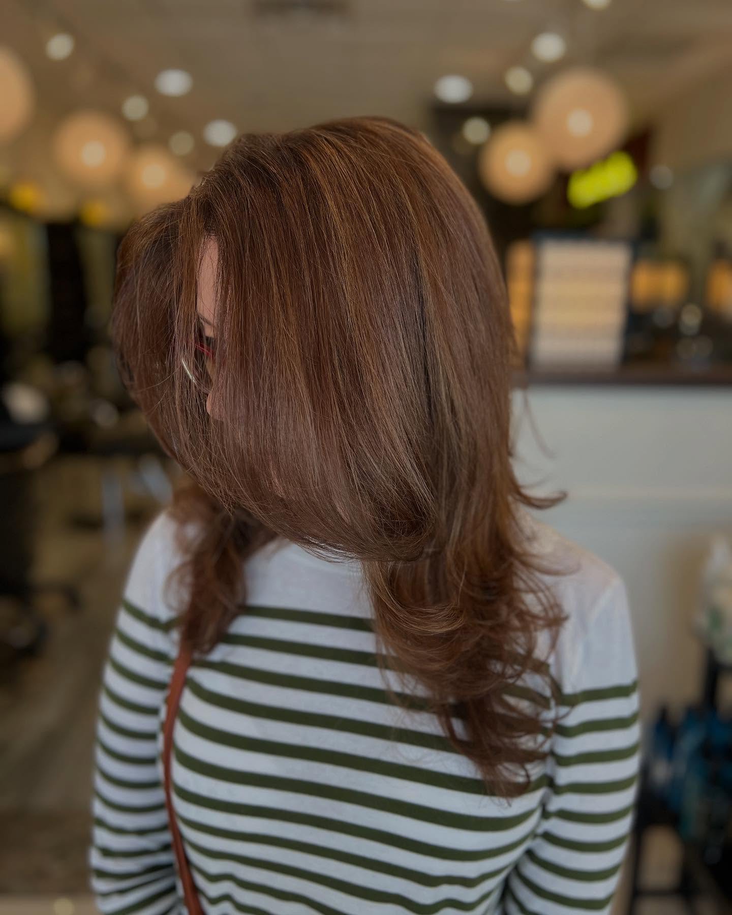 Warm Chestnut Layered Cut with Soft Movement