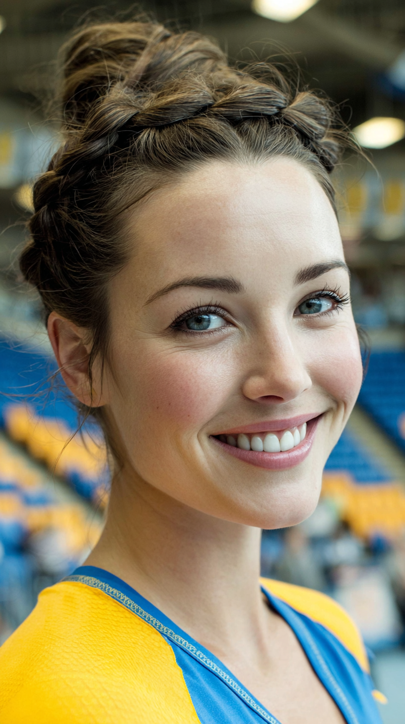 Stylish Braided Updo for Active Lifestyles