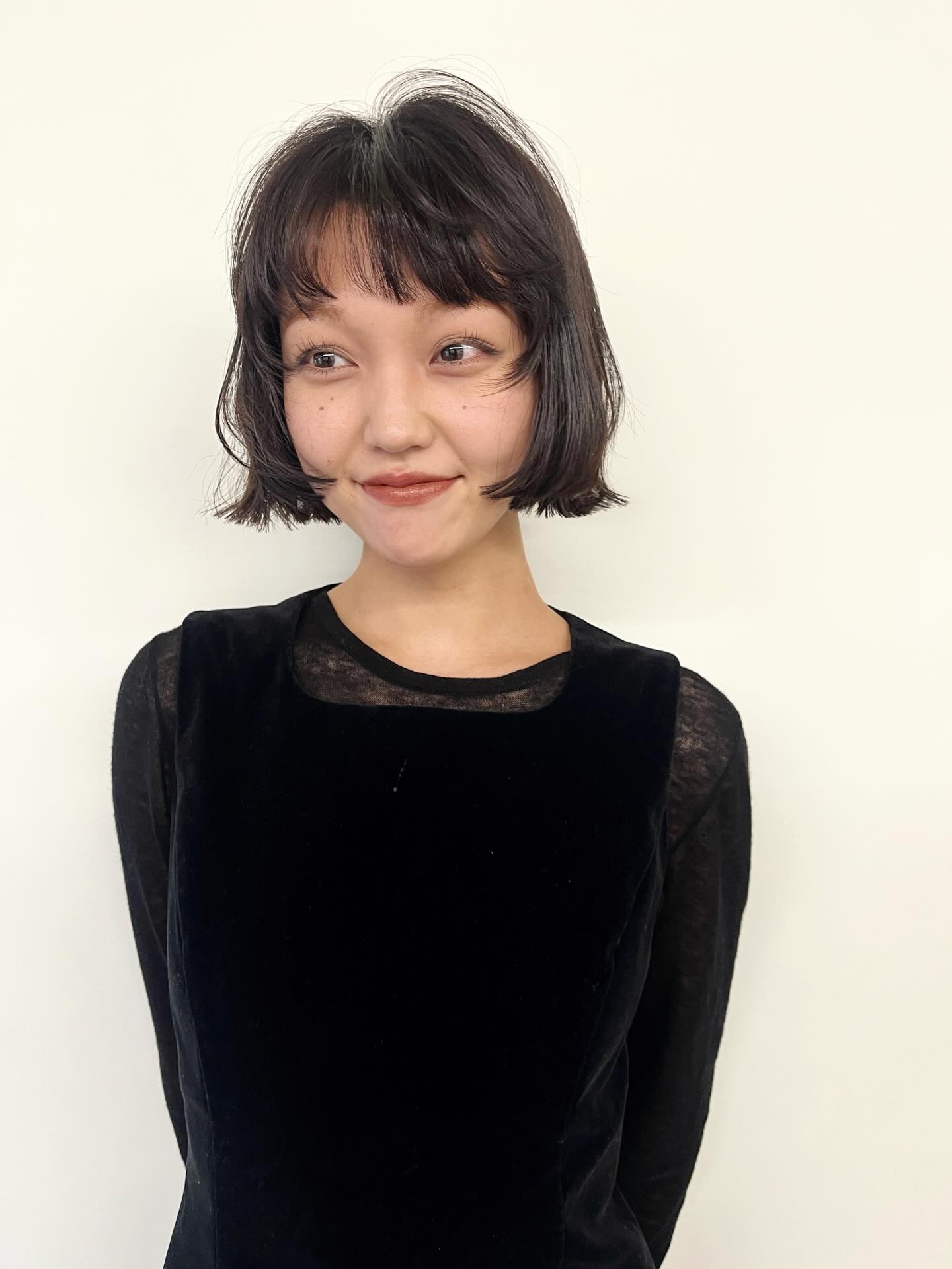 Charming Bob with Whispy Bangs