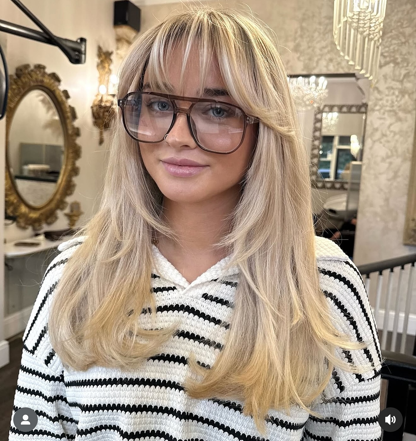 Chic Long Cut with Whispy Bangs