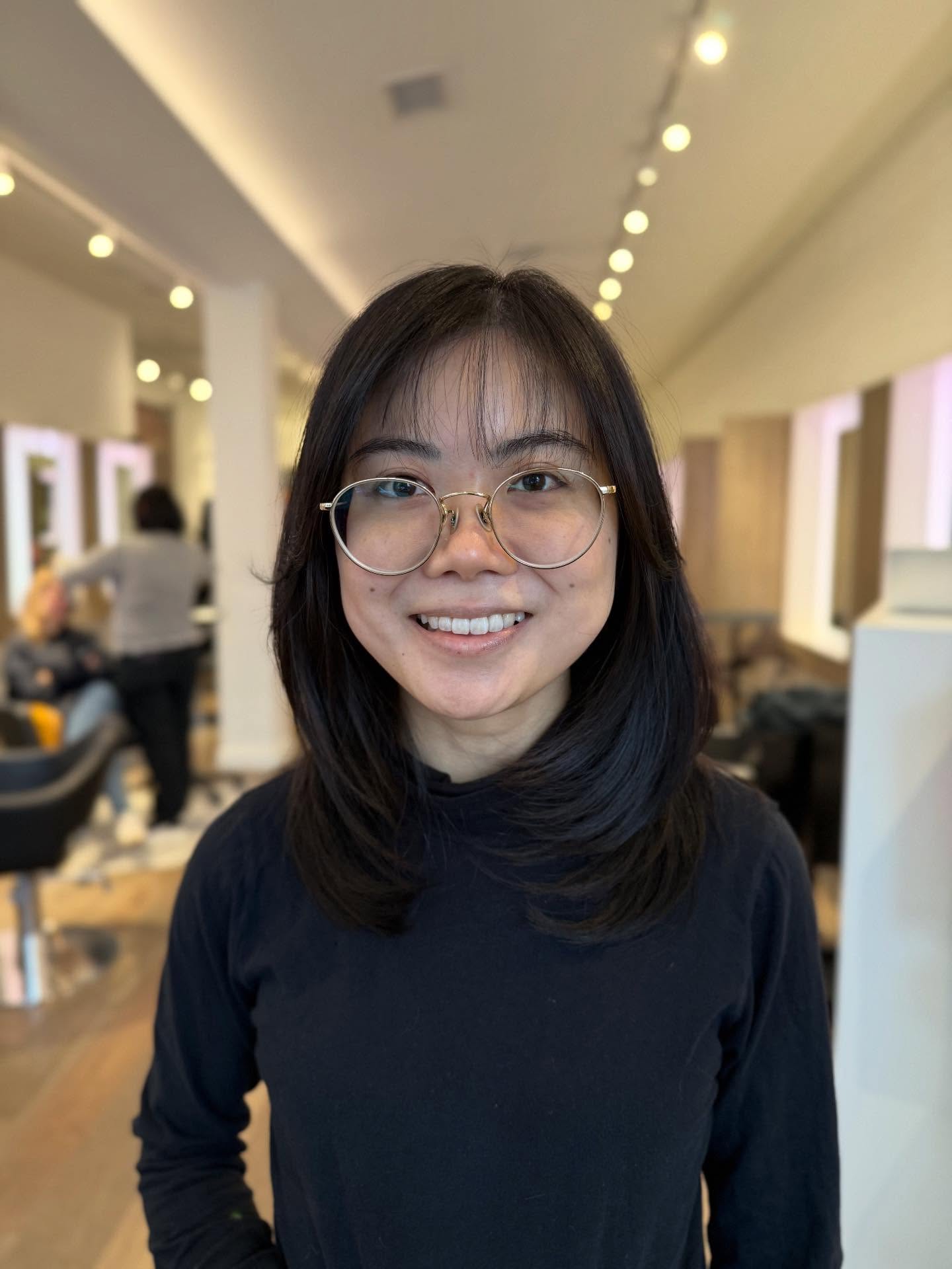 Stylish Long Cut with Whispy Bangs