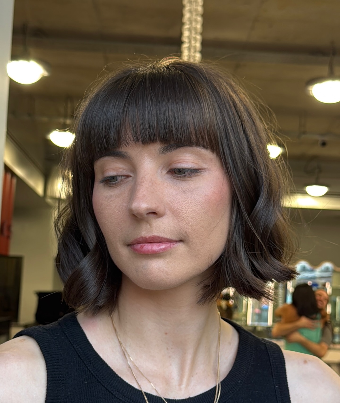 Chic Textured French Bob with Subtle Fringe
