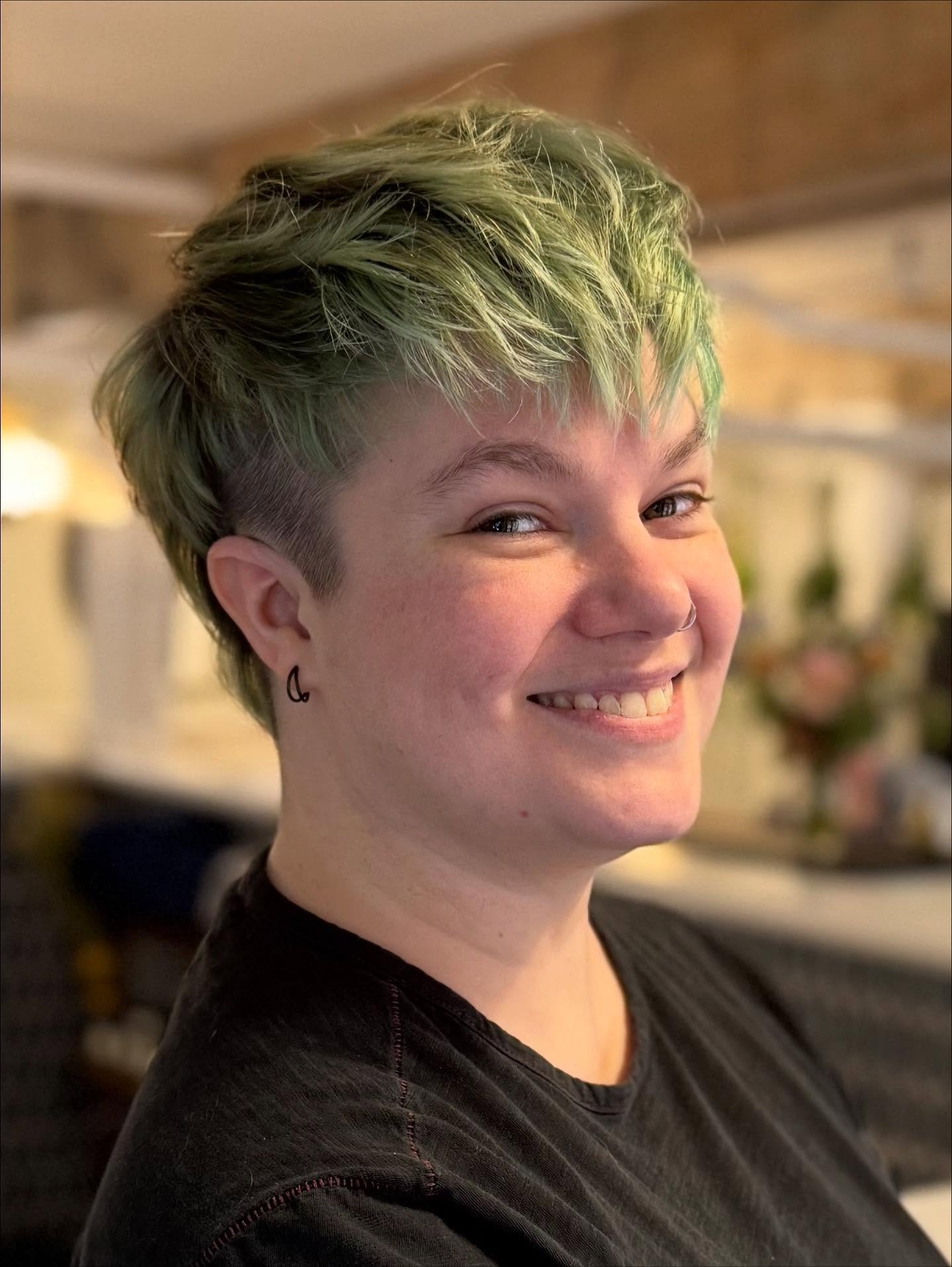 Choppy Textured Crop with Lively Green Tones