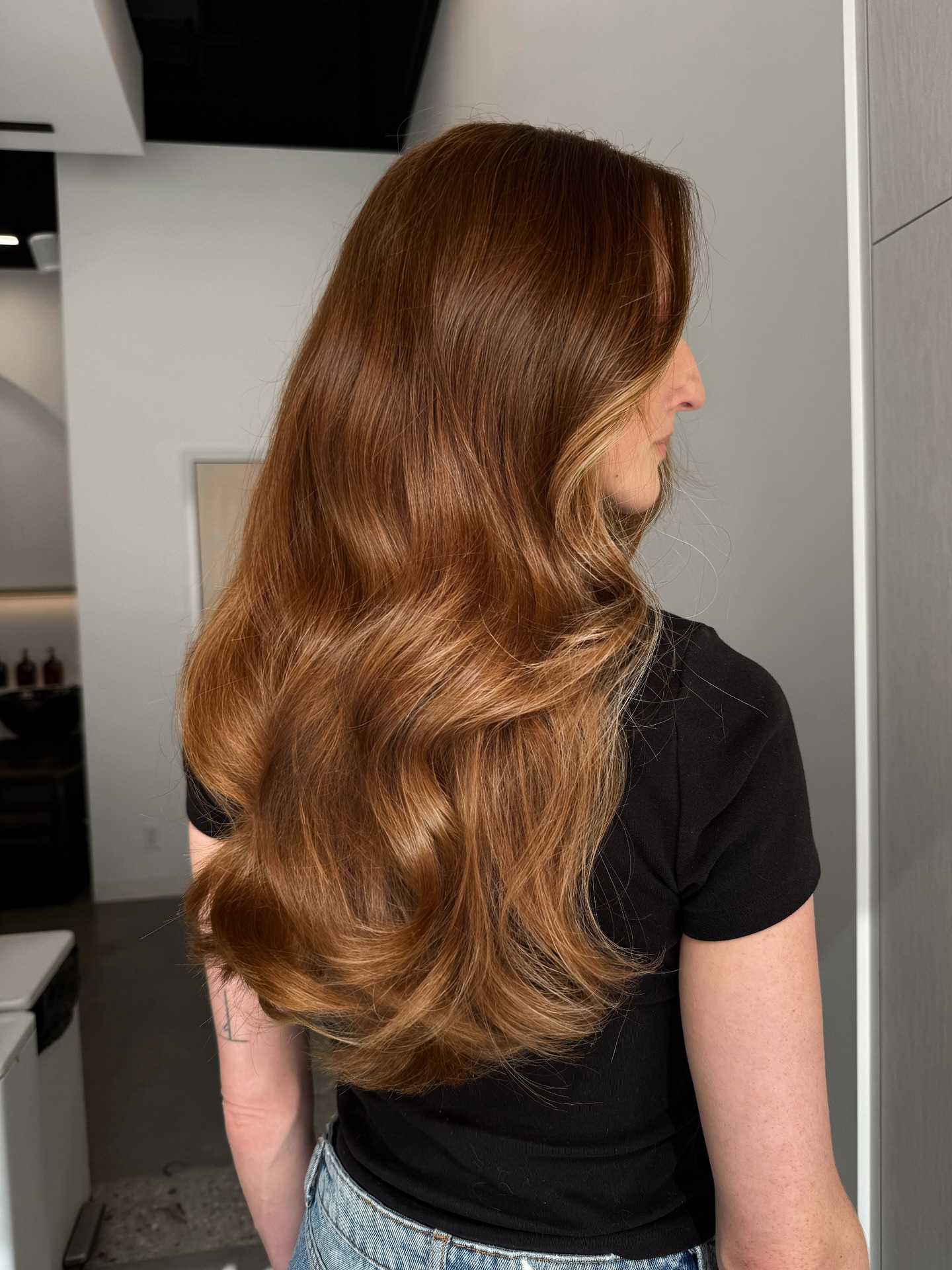 Gorgeous Long Brown Waves with Luminous Shine