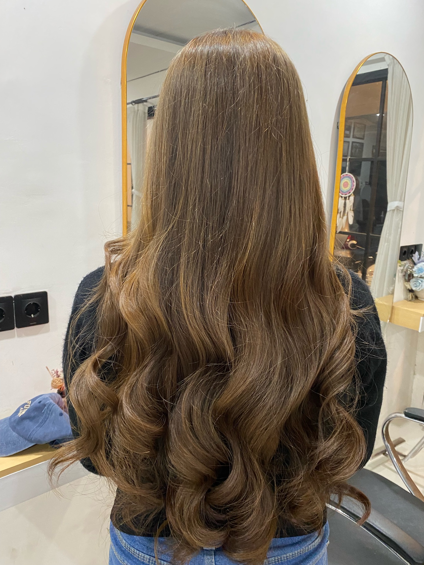 Luxurious Long Brown Waves with Soft Definition