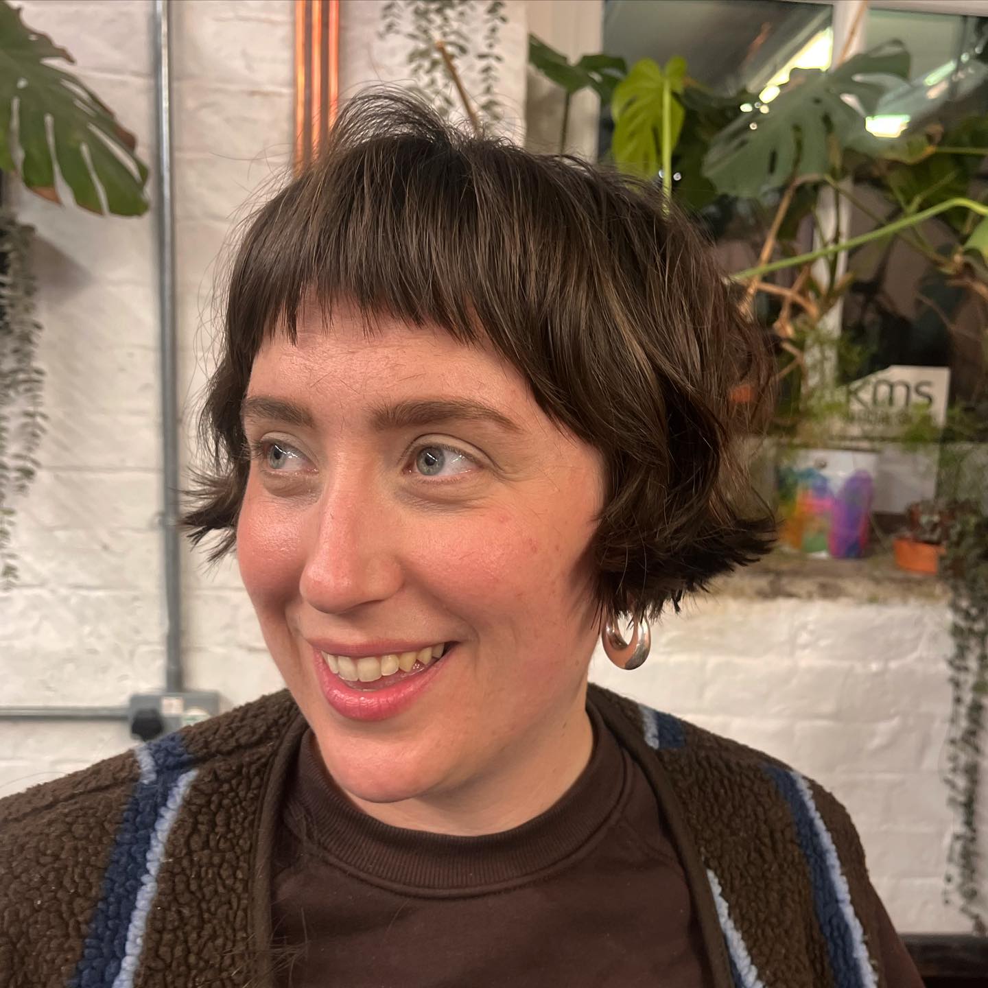 Playful Textured French Bob with Soft Bangs